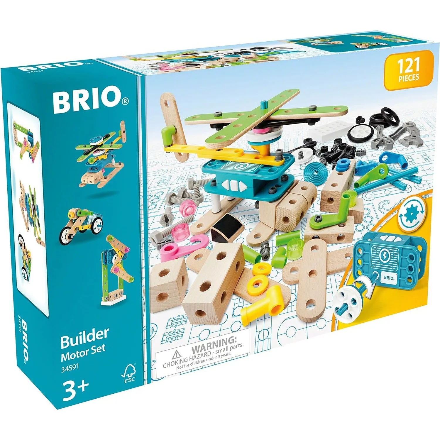 BRIO Builder Motor Set - 121 Pieces