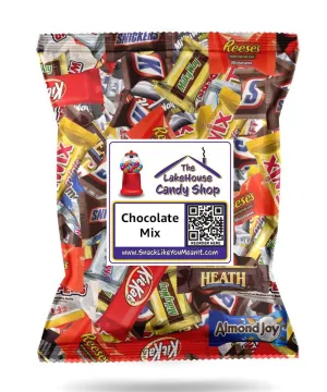 Bulk Assorted Chocolate Candy - 2 Pound Variety Pack - Snickers, Kit Kat, Milky Way, Twix, M&Ms, Reese's, Hershey, Hundred Grand and More by The LakeHouse