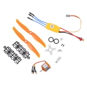 Cabilock 1 Set High Performance Motor Set with Electronic Speed Controller for Airplanes and Helicopters Easy Installation Precision Speed Control Compatible with Multiple Battery Types
