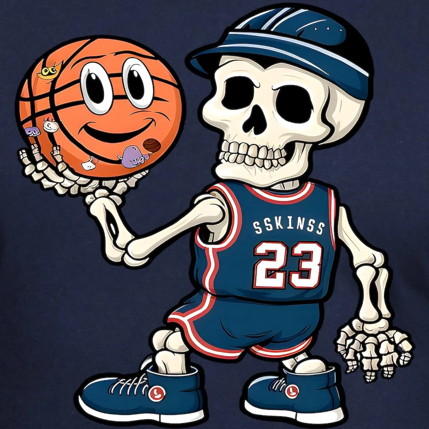 CafePress A Humorous and Creative Basketball Play Men's Classic T Shirt Men's Fitted Graphic T-Shirt