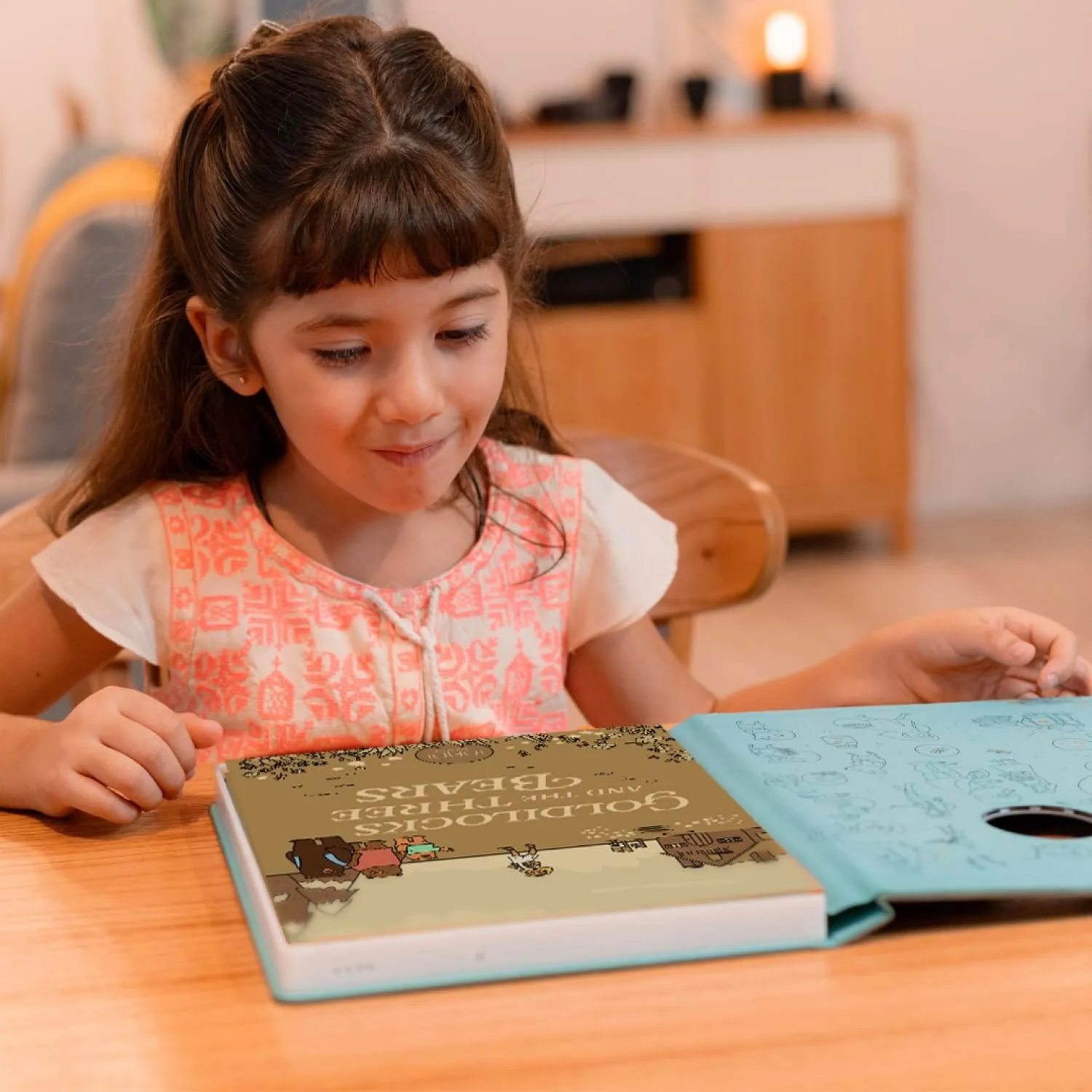 Cali’s Books Goldilocks and The Three Bears infinibook Reader   Booklet | Electronic Reader with Read-Aloud & Games | Screen-Free Educational Toy | Recordable Interactive Storybook for Kids 3-7
