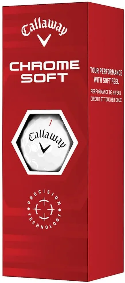 Callaway Golf 2022 Chrome Soft Golf Balls (True Track (Red/Blue)