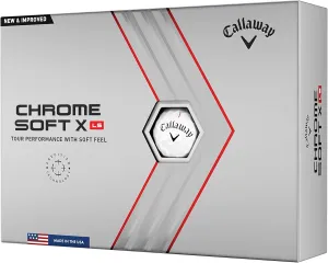 Callaway Golf Chrome Soft X LS Golf Balls (Triple Track (White)
