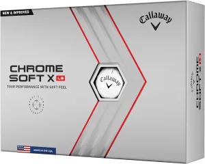 Callaway Golf Chrome Soft X LS Golf Balls (Triple Track (White)