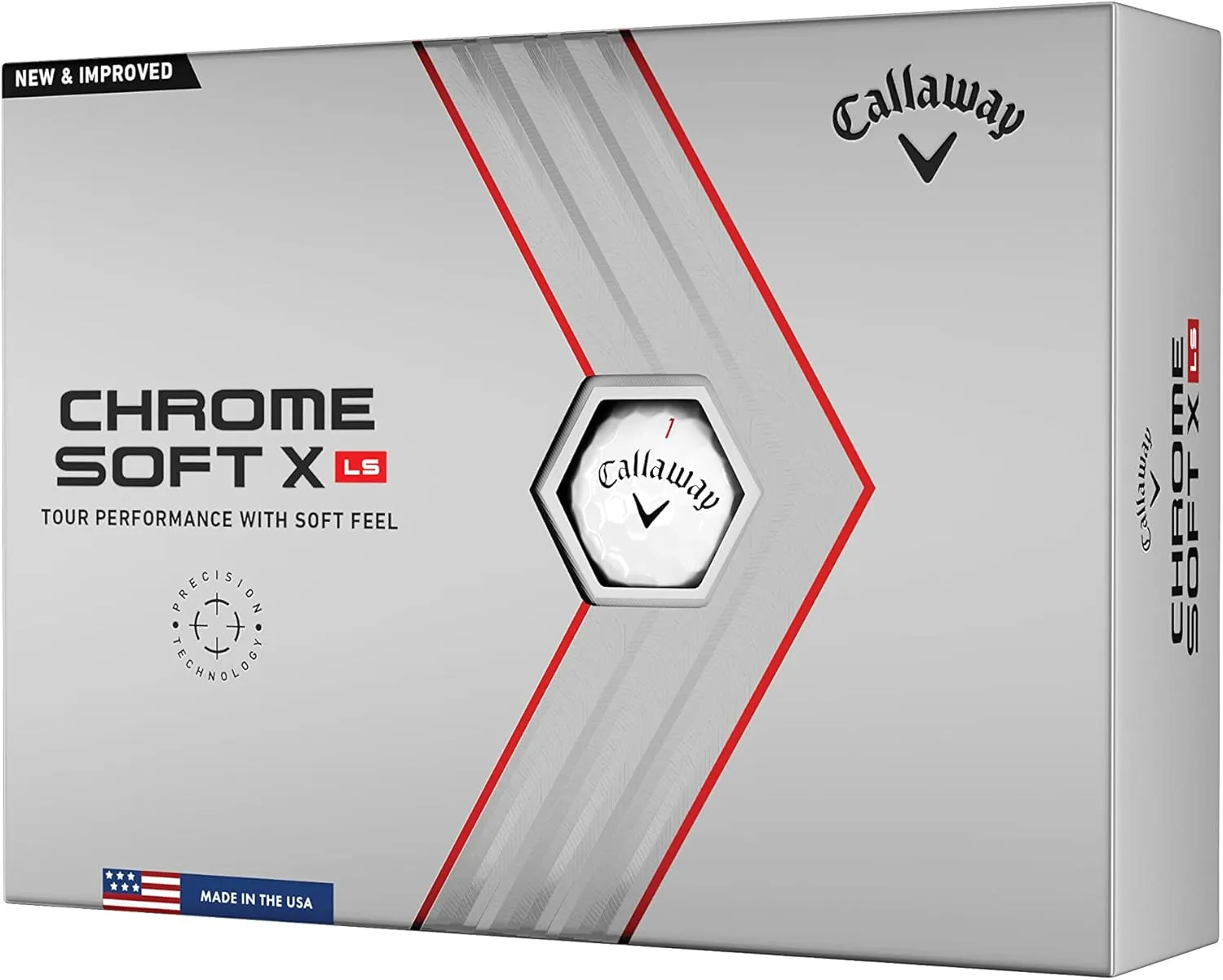 Callaway Golf Chrome Soft X LS Golf Balls (Triple Track (White)