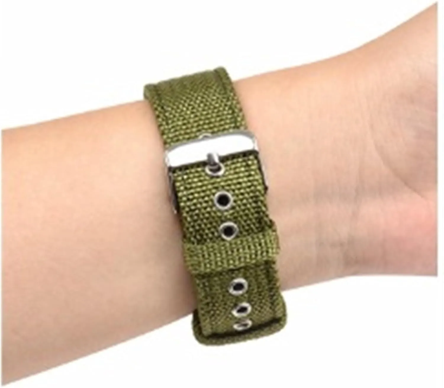 Canvas Nylon Watch Strap 18mm 20mm 22mm 24mm Universal Men Women Stainless Steel Pin Buckle