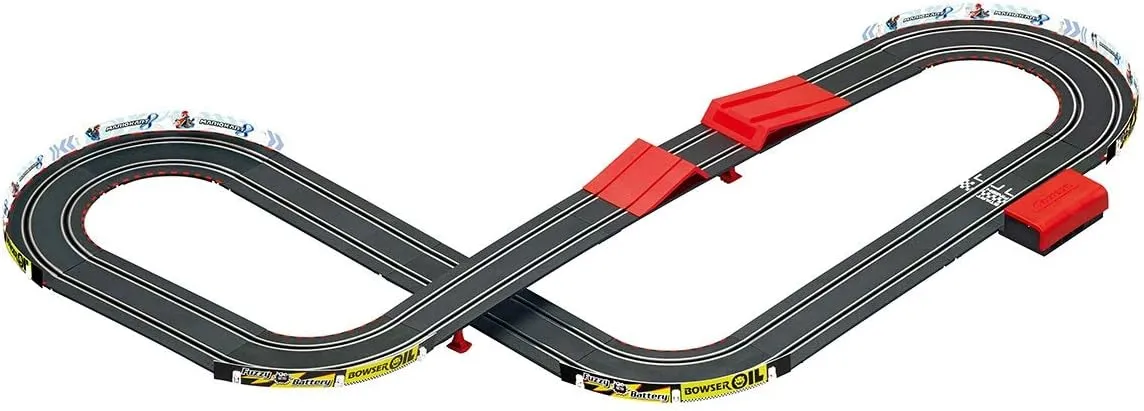 Carrera GO!!! 63503 Official Licensed Mario Kart Battery Operated 1:43 Scale Slot Car Racing Toy Track Set with Jump Ramp Featuring Mario and Luigi for Kids Ages 5 Years and Up