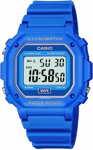 Casio F108WH Series | Men's Digital Watch | Illuminator | Water Resistant | LED Light | Daily Alarm | 1/100 SEC Stopwatch | 3 Hands (HR, Min, SEC) | Date/Day Display | Daily Alarm | 7 Year Battery