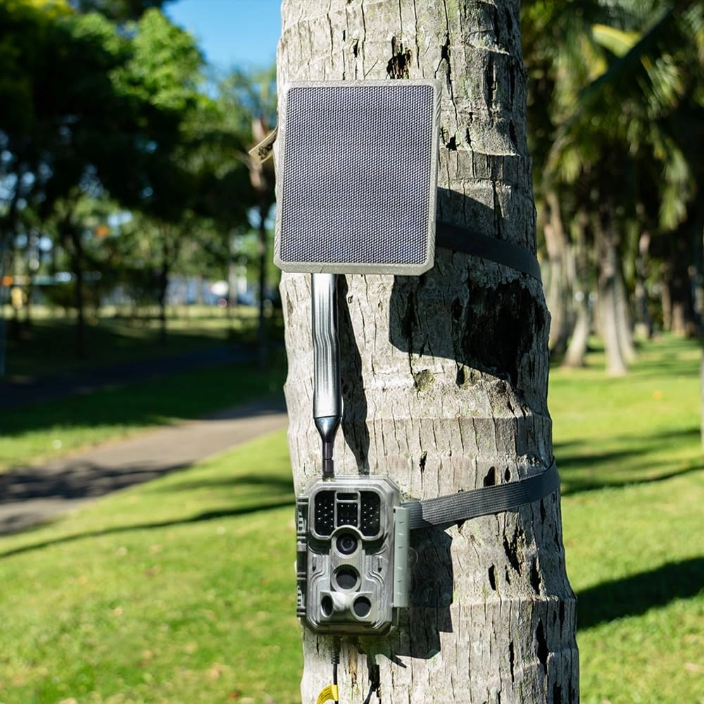 Cellular Trail Camera, 48MP 1296p Game Cameras with 8000mAh Rechargeable Battery, No Glow Night Vision