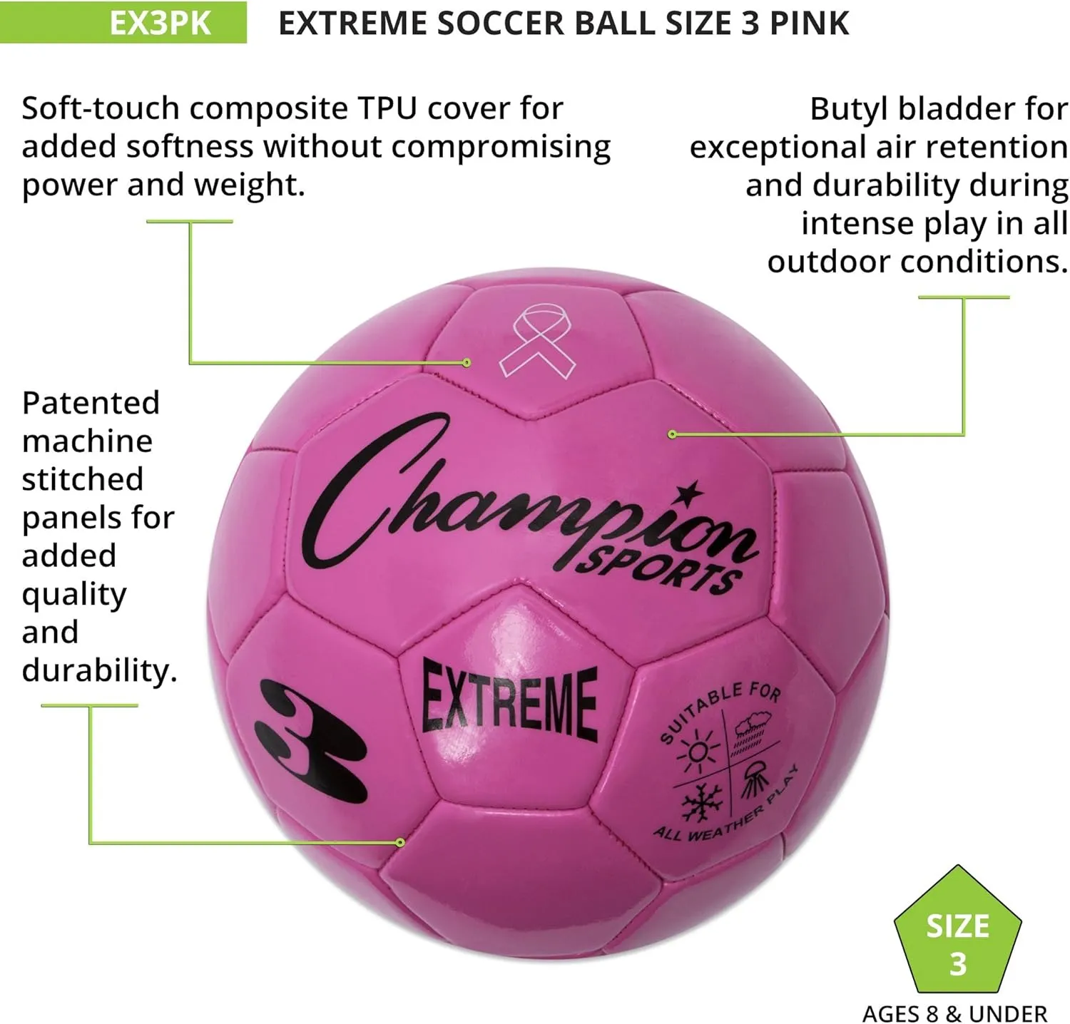 Champion Sports Extreme Series Soccer Ball