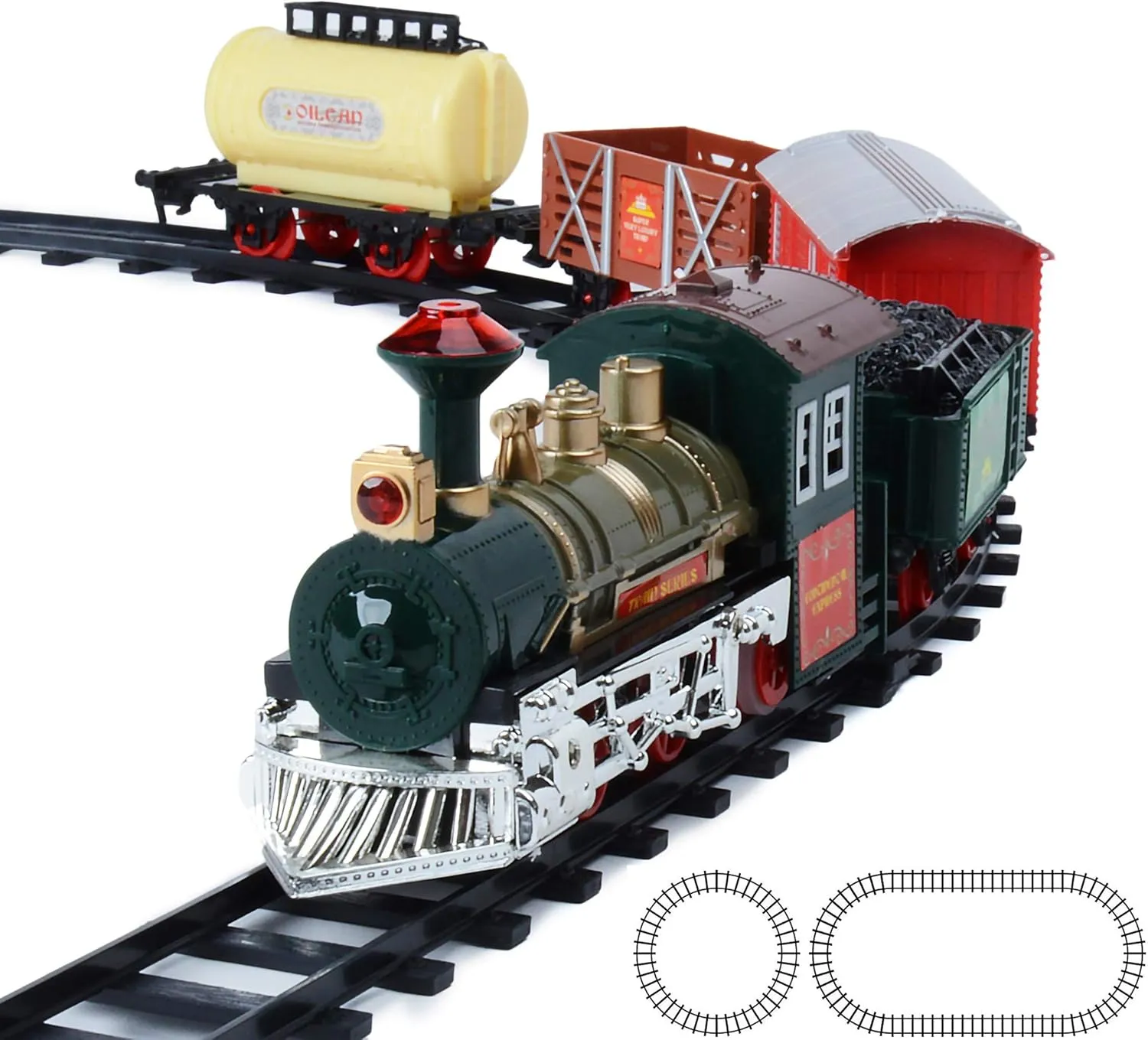 Christmas Holiday Train for Under The Tree Kids Toy Set with Sound and Light