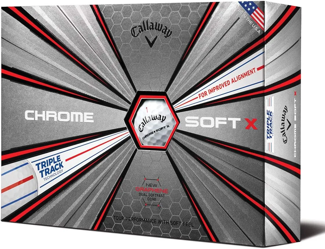 Chrome Soft X Triple Track Golf Balls (One Dozen)