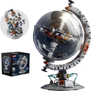CK006 Globe Building Blocks Toys Kit, Full English Version of Globe STEM Bricks Toy Set for Kids Over 8 