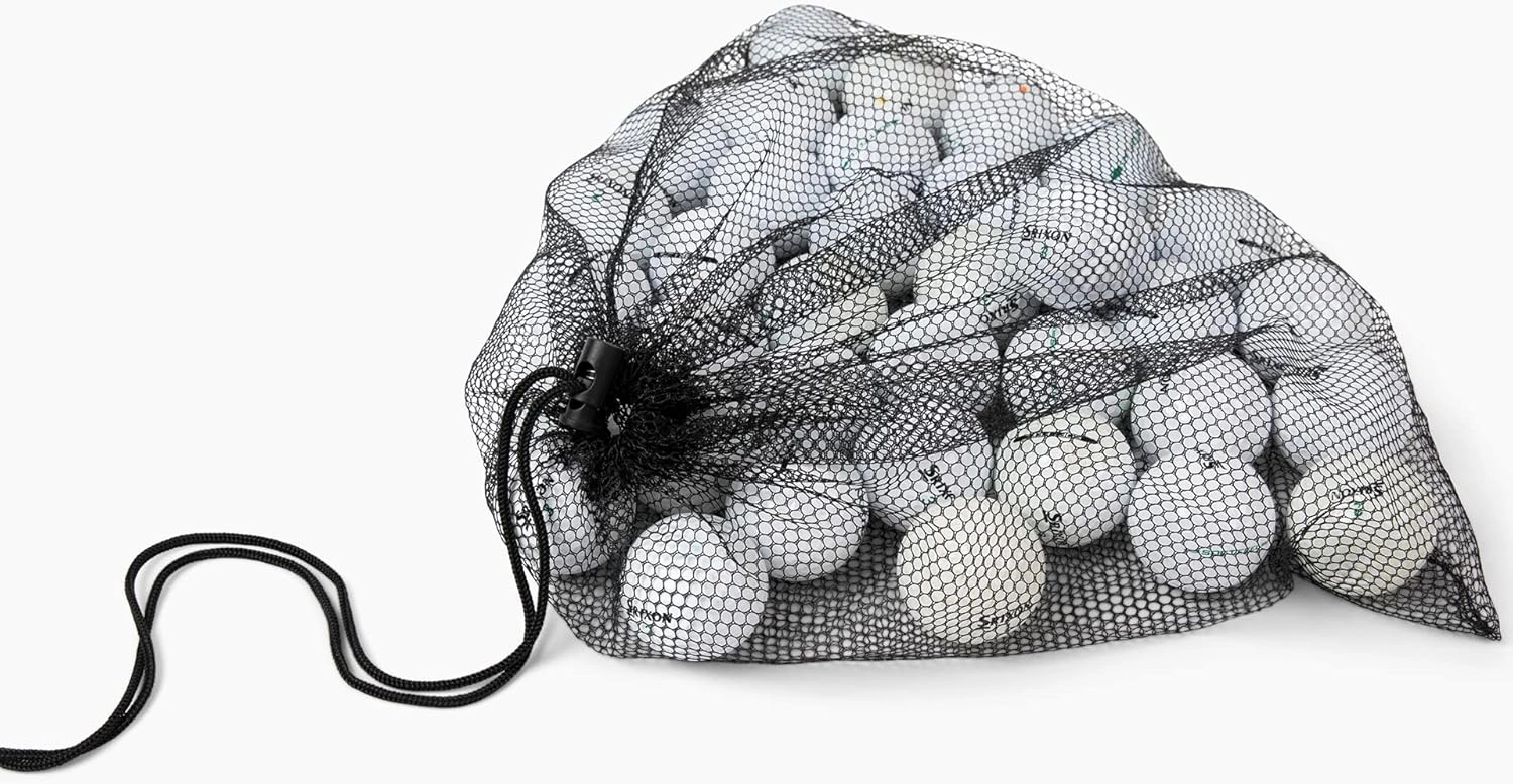 Clean Green Golf Balls Recycled & Used Golf Balls for Srixon Soft Feel Golf balls - includes Mesh Bag and Used Srixon Golf Balls