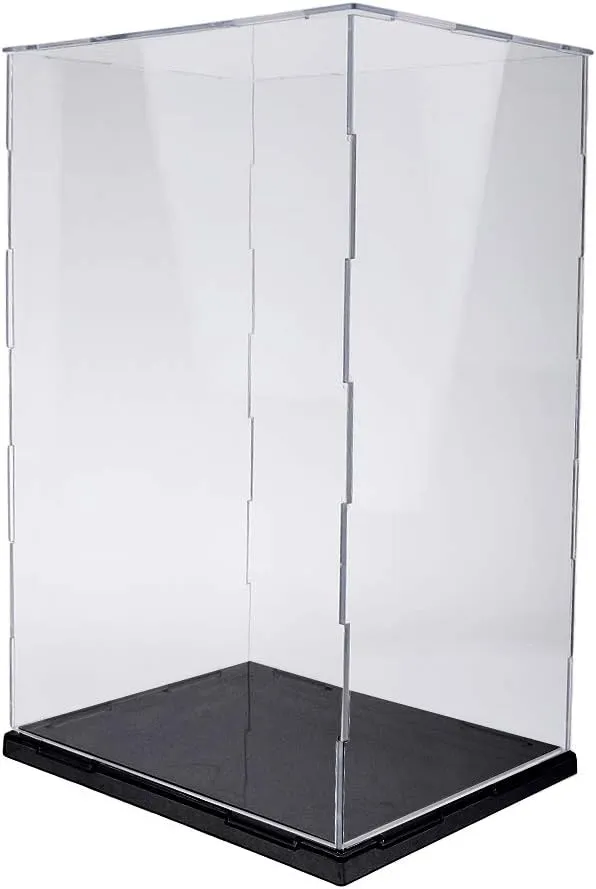 Clear Acrylic Display Case ion Show Box Stable Stackable Organize Action Figures Dolls Figurines Models Transparent Showcase 8.46x8.27x13.78inch