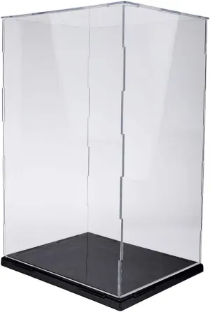 Clear Acrylic Display Case ion Show Box Stable Stackable Organize Action Figures Dolls Figurines Models Transparent Showcase 8.46x8.27x13.78inch