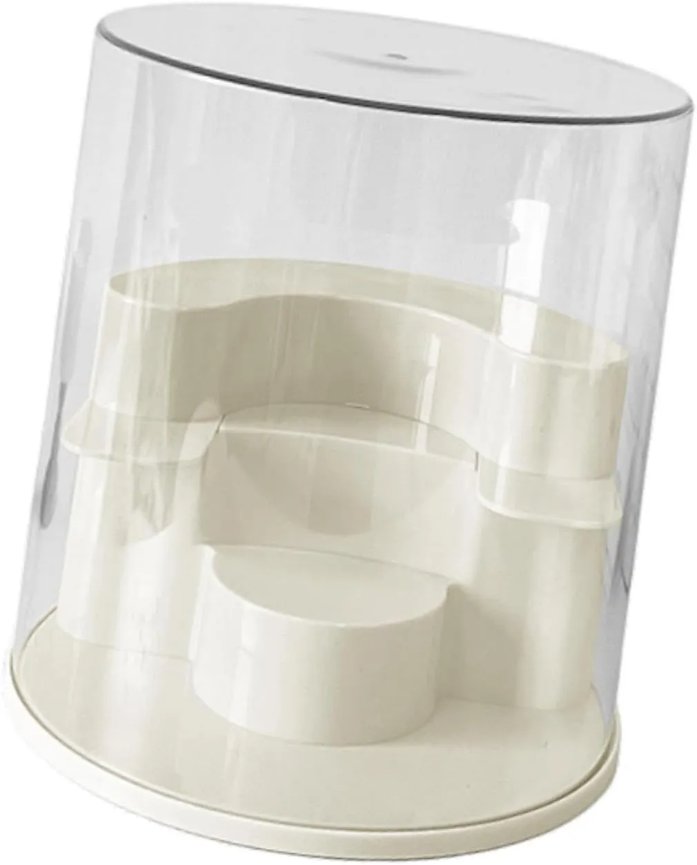 Clear Display Case for Figures Storage Box Cabinet Protection Transparent Stackable Display Box, Showcase, for Action Figure , White