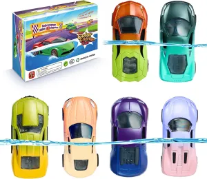 Color Change Pull Back Car Toy-6pcs Mini Alloy Vehicle Toys,Magical Transformation in Warm Water,Bathtub Water Table Toy for Easter Fillers,Goodie Bags Fillers,Themed Party,Carnival Prize for Kids 3 