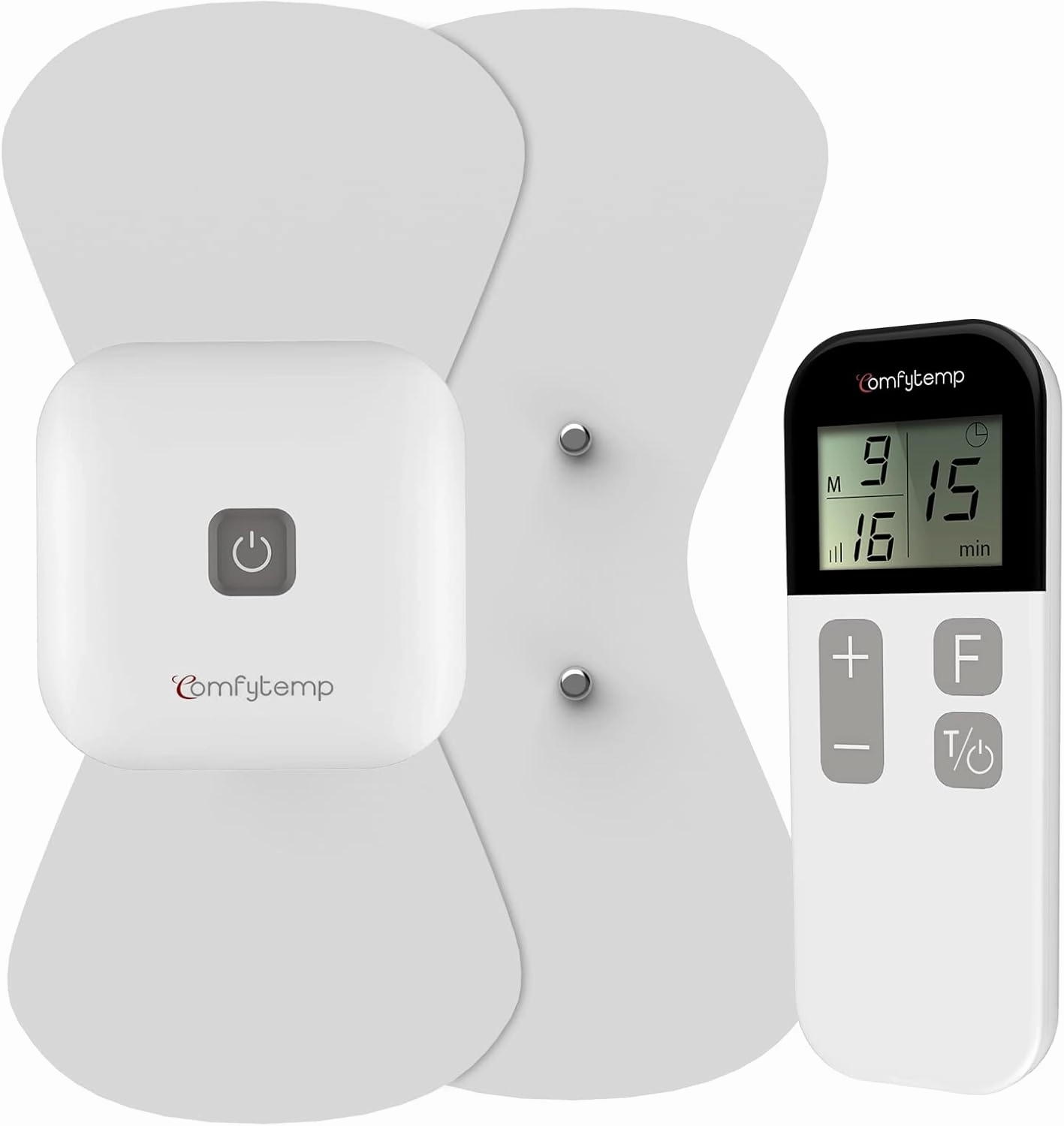 Comfytemp Wireless TENS Unit Muscle Stimulator for Pain Relief Therapy, FSA HSA Eligible Rechargeable TENS Machine for Pain Management, Portable TENS Device for Back, Shoulder, Cramps Pain Relief