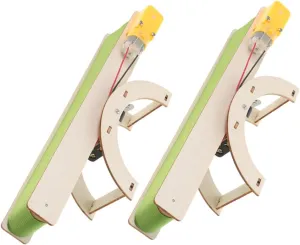 Conveyor Belt Toy for Boys and Girls 2pcs DIY Electric Conveyor Belt Assembly Kit Educational Science Toy Wooden Materials