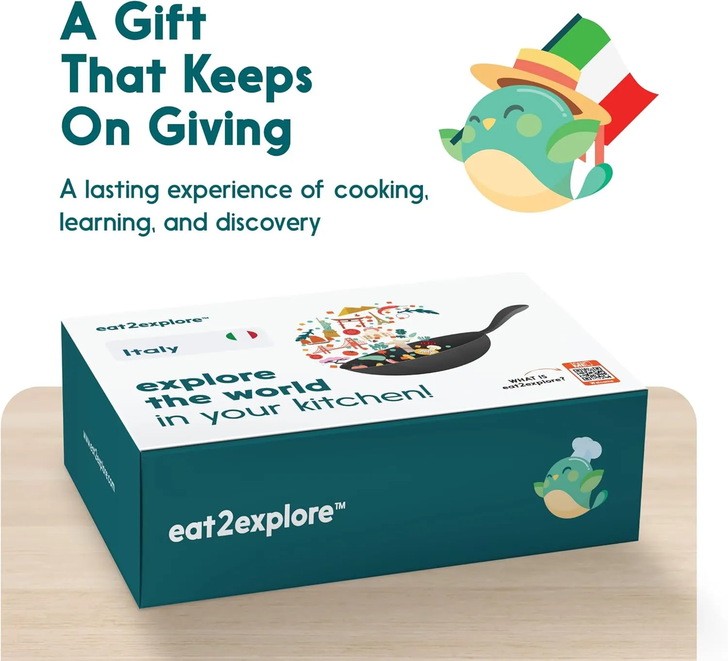 Cooking Kits for Kids - Interactive & Educational Set with 3 Recipe Cards, Key Ingredients & Cooking Tools - Ideal Idea for Kids who Love to Create Meals (Italy Edition)