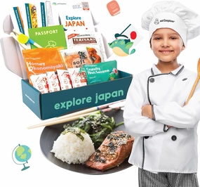 Cooking Kits for Kids - Interactive & Educational Set with 3 Recipe Cards, Key Ingredients & Cooking Tools - Ideal Idea for Kids who Love to Create Meals (Japan Edition)