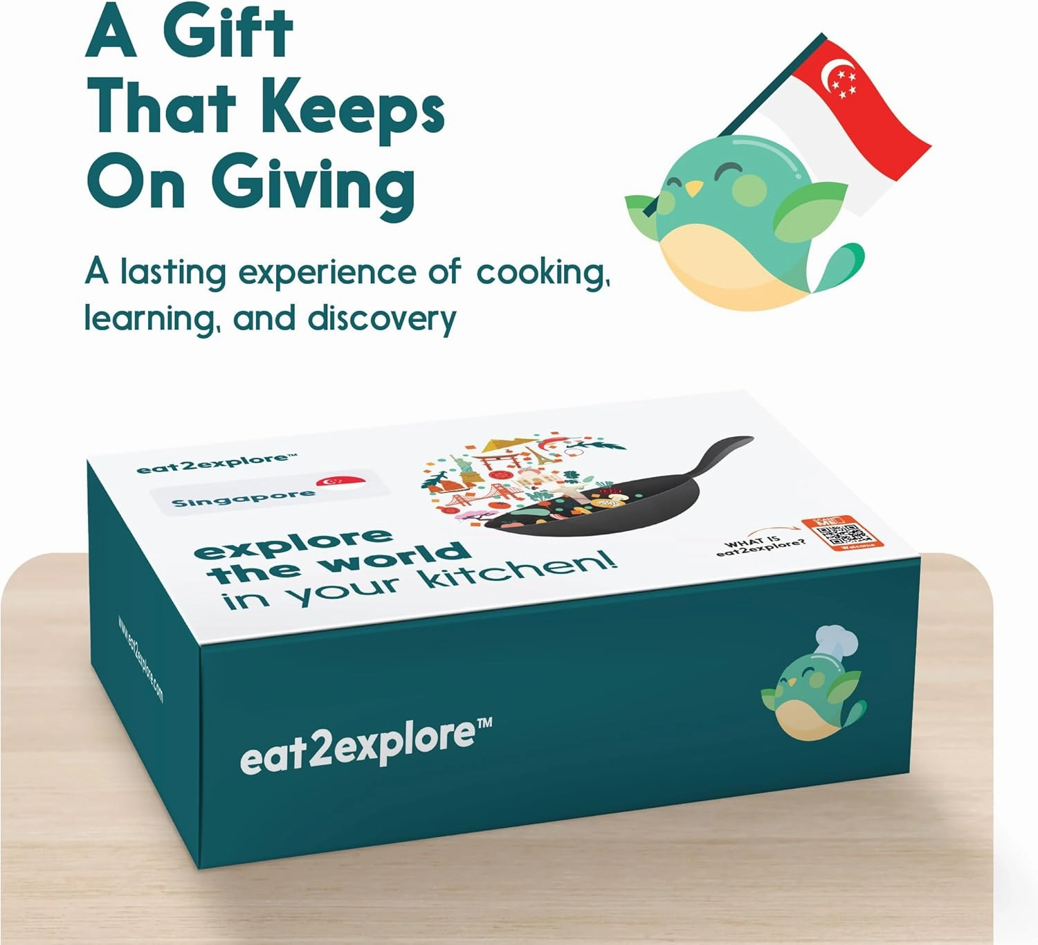 Cooking Kits for Kids - Interactive & Educational Set with 3 Recipe Cards, Key Ingredients & Cooking Tools - Ideal Idea for Kids who Love to Create Meals (Singapore Edition)