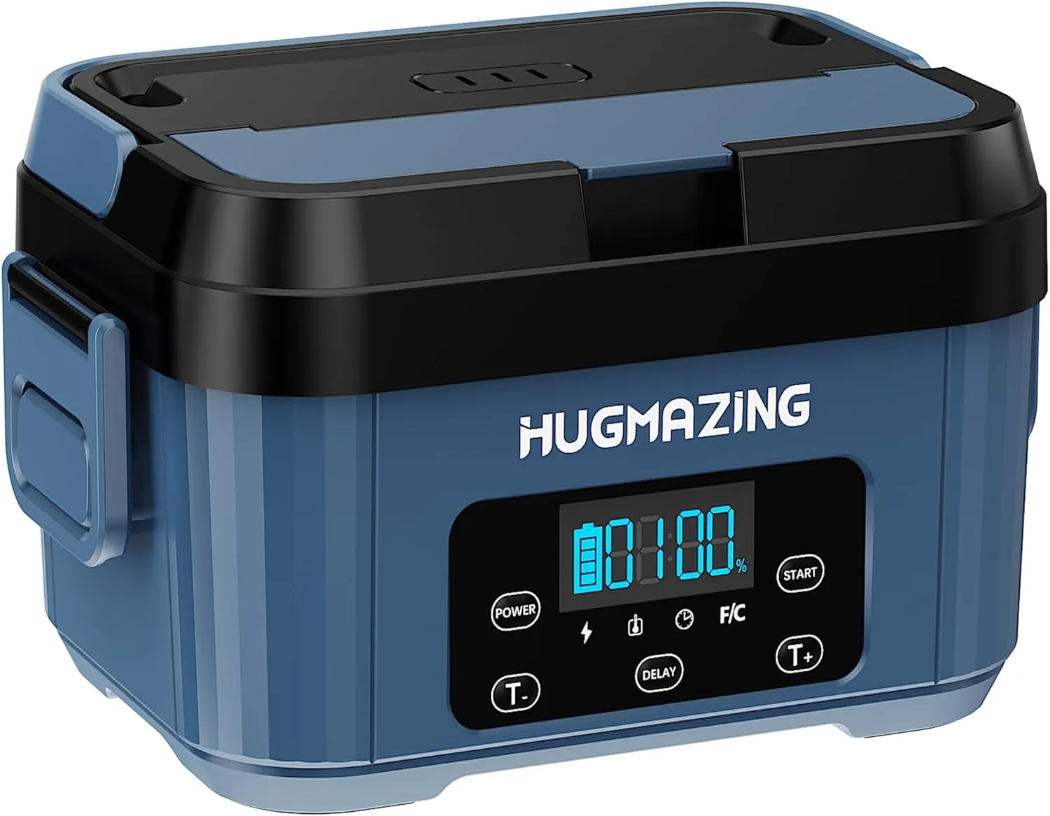 Cordless Electric Lunch Box for Adults, Men & Women – Rechargeable Self-Heating Food Warmer with 1100ML SS Container, Battery-Powered Heated Lunch Box, Perfect for Work and Travel Use