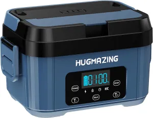 Cordless Electric Lunch Box for Adults, Men & Women – Rechargeable Self-Heating Food Warmer with 1100ML SS Container, Battery-Powered Heated Lunch Box, Perfect for Work and Travel Use