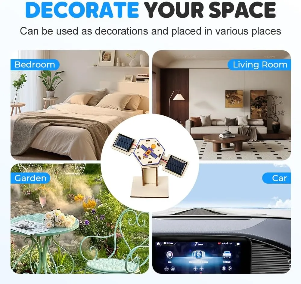 Creative Artificial Satellite Space Models, 2025 New Solar Satellite Model, DIY Solar Satellite Model Kit Puzzle, Reative Home Decor, Gift for Space Lover (02)