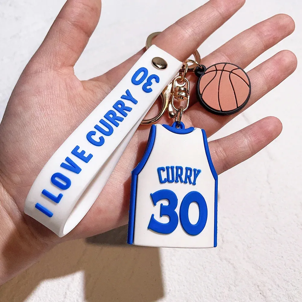 Creative Basketball Jersey Keychain Pendant - Perfect Gift for Basketball Fans and Lovers