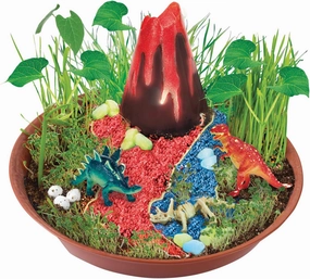 Creativity for Kids Grow N’ Glow Dinosaur Habitat – Create Your Own Dino Garden Kit - Arts and Crafts for Boys and Girls