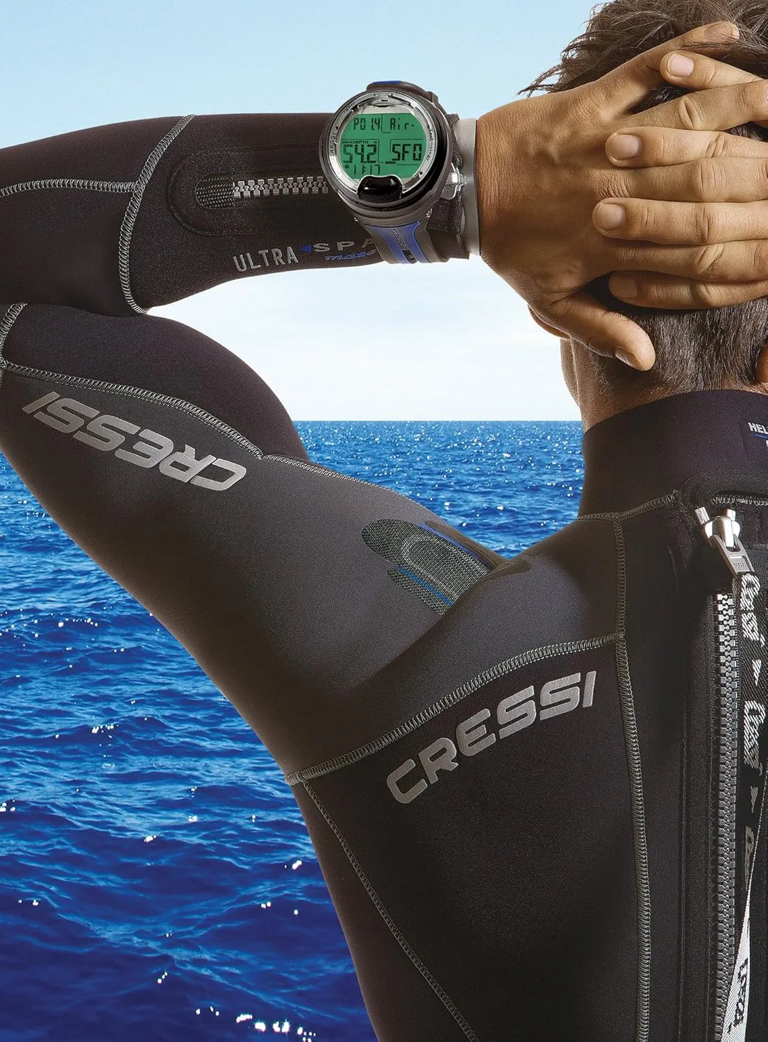 Cressi Leonardo 2.0 Underwater Single-Button Scuba Dive Computer, 3 Modes: Air, Nitrox, Gage, User-Friendly Menu - Designed and Made in Italy