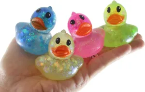 Curious Minds Busy Bags Set of ALL 4 Duck Sugar Ball - Syrup Molasses Thick Glue/Gel Stretch Ball - Ultra Squishy and Moldable Slow Rise Relaxing Sensory Fidget Stress Toy Cute Easter (All 4 Colors)