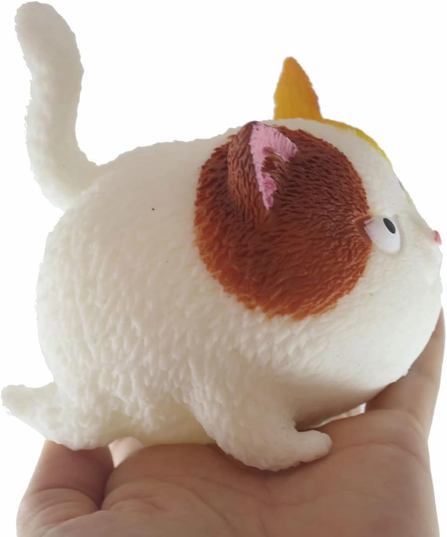 Curious Minds Busy Bags 2 Random Angry Cat Soft Fluff Doh - Filled Squeeze Stress Balls - Sensory, Stress, Fidget Toy Super Soft Kitty (2 Random Cats)