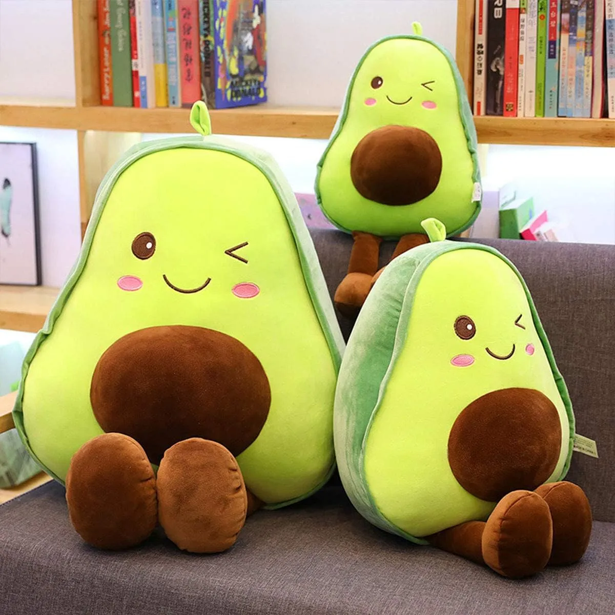Cute Stuffed Fruit Plush Toy Doll Large Avocado Pillow