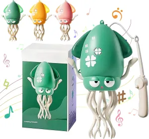 Dancing Octopus Toy, Electric Dancing Octopus Toy with LED & Music,Creative Crazy 8-Leg Action Crawling Octopus