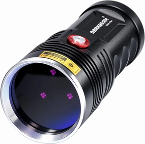 DARKBEAM Blacklight UV Flashlight 365nm Woods lamp, Powerful USB Rechargeable 36W LED Ultraviolet Black Light - Pet Urine Detector - Fluorescent Mineral, Scorpions, Leak Detection - Resin Curing