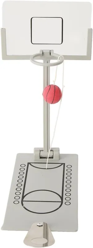 Desktop Basketball Game Foldable Reduce Pressure Aluminium Alloy Shooting Machine Creative Funny Miniature Basketball Hoop Toy Kids Sports Fans Gifts