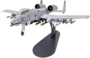 Diecast Plane Model 1：100 Scale for A-10A Shark Attack Fighte Finished Aircraft Model Static Collection Display