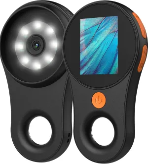Digital Microscope Handheld 2.0 inch IPS Color Screen,Portable Digital Magnifying Glass 500x,Marco Microscope for Kids,Built-in 8LED Lights,USB Compatible with PC Windows, Mac OS