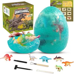 Dinosaur Eggs Excavation Dig Kit - Dinosaur Fossil Kit for Kids - STEM Educational Activity for Boys and Girls Aged 6 