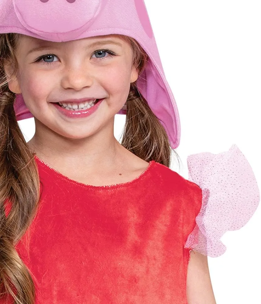 Disguise girls Peppa Pig Costume for Girls, Official Nick Jr Character Jumpsuit Dress and Hat