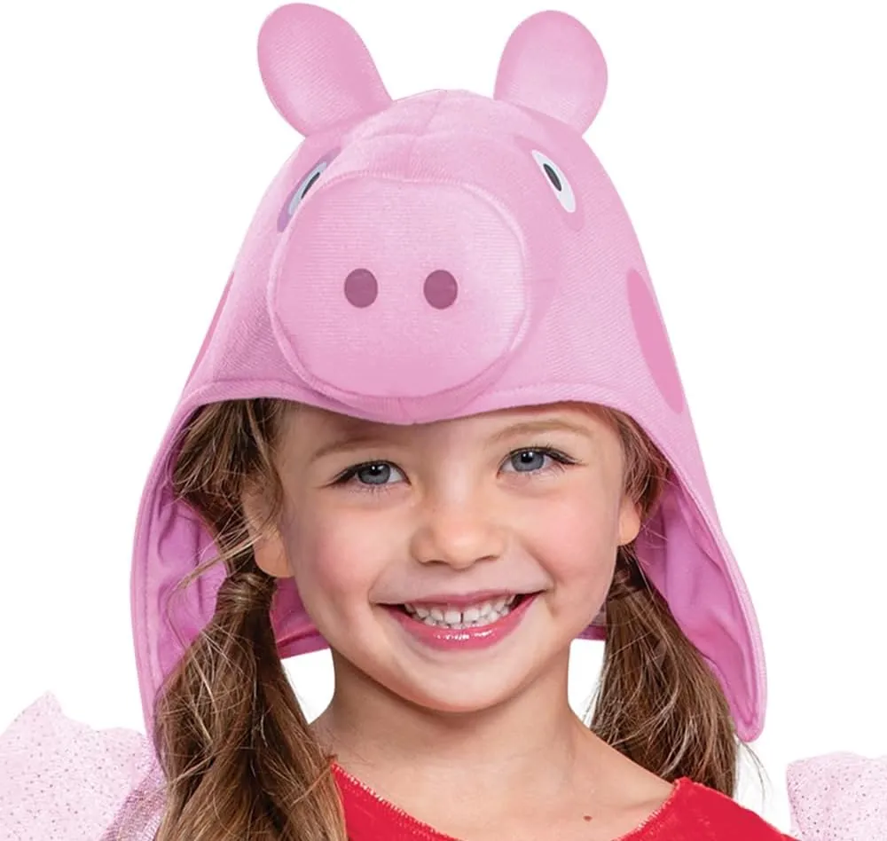 Disguise girls Peppa Pig Costume for Girls, Official Nick Jr Character Jumpsuit Dress and Hat