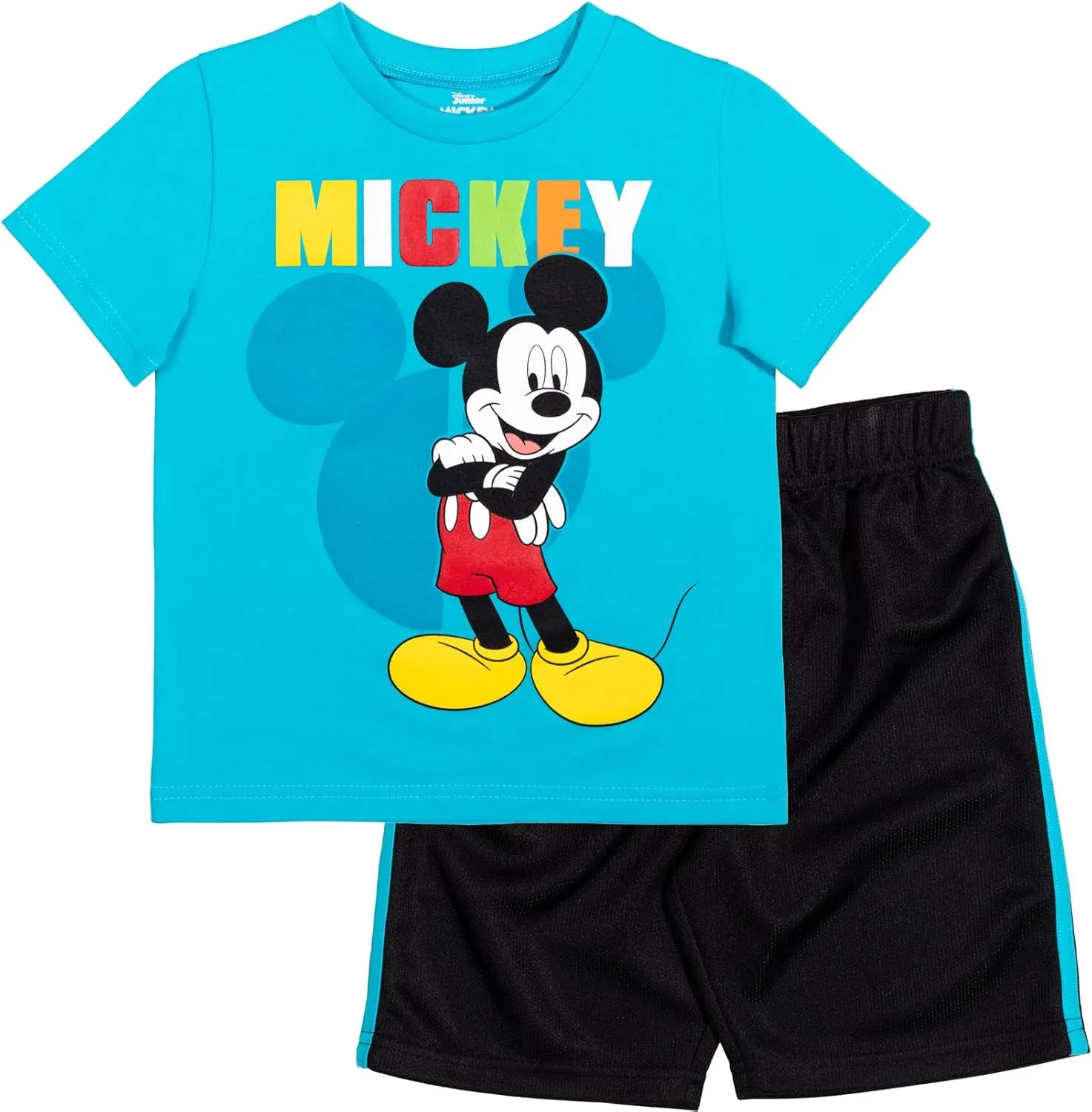 Disney Mickey Mouse T-Shirt and Shorts Outfit Set Infant to Big Kid Sizes (12 Months - 12)