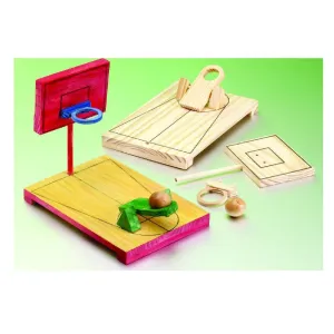 DIY Wooden Basketball Game (10 Pack)