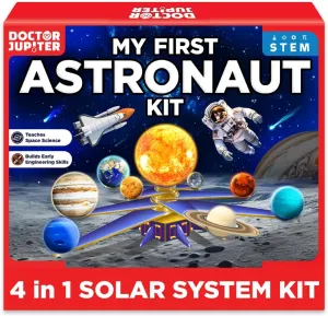 Doctor Jupiter My First Astronaut Kit, Solar System STEM Project, Science Kit for Kids Age 5  | Birthday Gift Ideas for 5-6-7-8-9-10-11-12 Year Old Boys & Girls | Learning & Educational Space Toys
