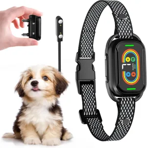 Dog Bark Collar, Bark Collar for Large Medium Small Dogs,Rechargeable Barking Collar with 5 Modes & 8 Sensitivities & 9 Shock Strengths, Anti Bark Collars for Dogs with Beep Vibration Shock