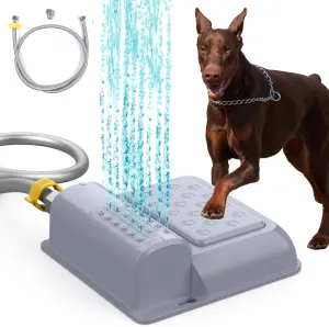 Dog Water Fountain Step On, Paw Activated Dog Sprinker Toy Cool Water for Hot Summer