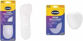 Dr. Scholl's Love Your Heels & Wedges Insoles & Ball of Foot Cushions for High Heeled Shoe Comfort, 1 Pair Each